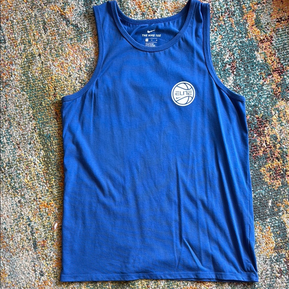 Nike Men's Blue Tank Top